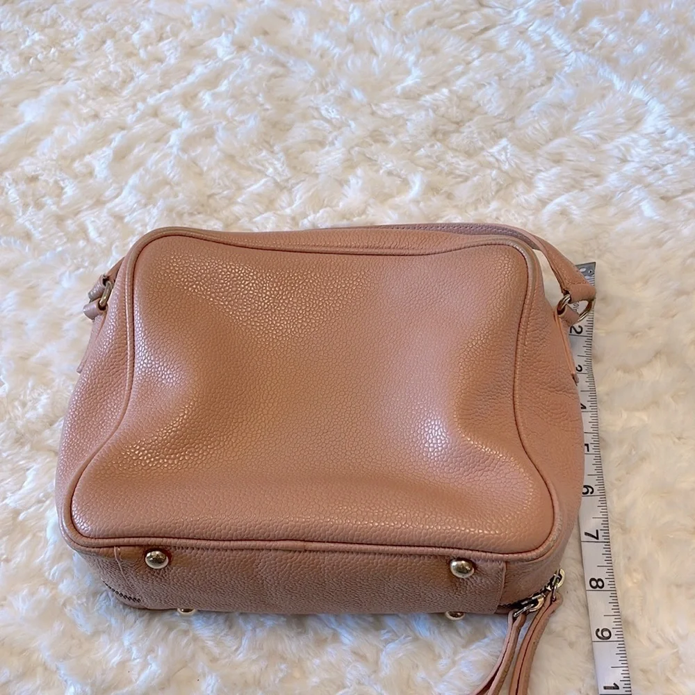 Vittoria Napoli crossbody / handbag Med lots space genuine leather peach rose